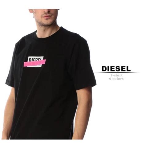 Diesel Diesel Tシャツ ボックスロゴ プリント 蛍光テープ ブラック Lの通販 By パタリエs Shop｜ディーゼルならラクマ