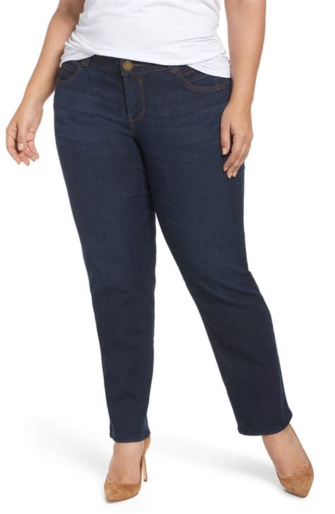 Democracy Ab-Solution Stretch Straight Leg Jeans (Plus Size) | Nordstrom