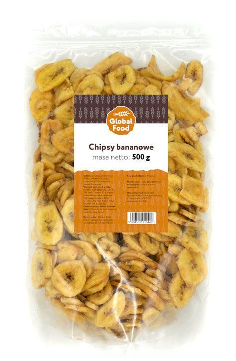 CHIPSY BANANOWE BANANY SUSZONE GLOBAL FOOD 500g 0 5kg Inna Marka