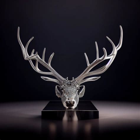 Stag Made From Diamonds Crystalline Regal Sleek Midjourney Openart