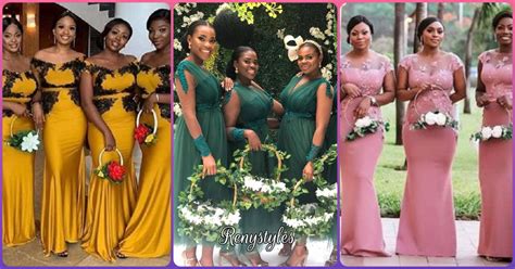 African Nigeria Bridesmaid Dress With A Style And Fashion Twist Reny