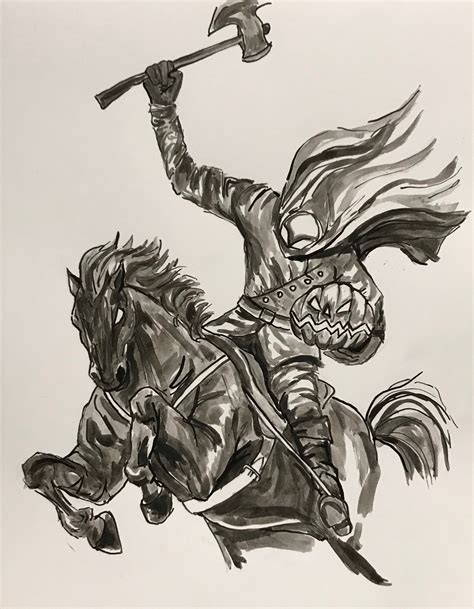 Drawings Of The Headless Horseman