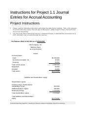 Accrual Accounting Journal Entries Instructions And Examples Course Hero