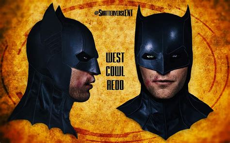 Adam West cowl redesign (Pattinson) @ShatterverseENT : batman