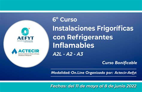 Curso De Instalaciones Frigor Ficas Con Refrigerantes Inflamables