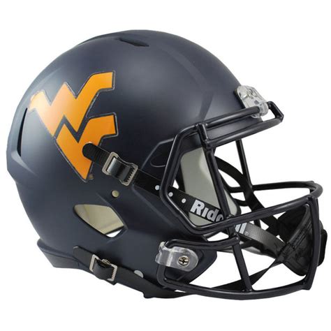 West Virginia Mountaineers Riddell Speed Replica Football Helmet – The ...