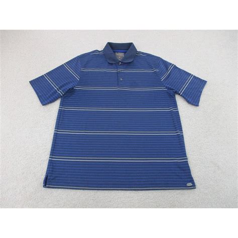 Vintage Greg Norman Polo Shirt Adult Medium Blue Black Shark Golfer Golf Rugby Mens Grailed