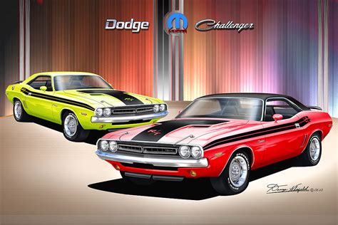 1971 Dodge Challenger Art Prints By Danny Whitfield