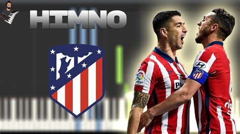 Himno del Atlético de Madrid Instrumental Piano Tutorial Partitura