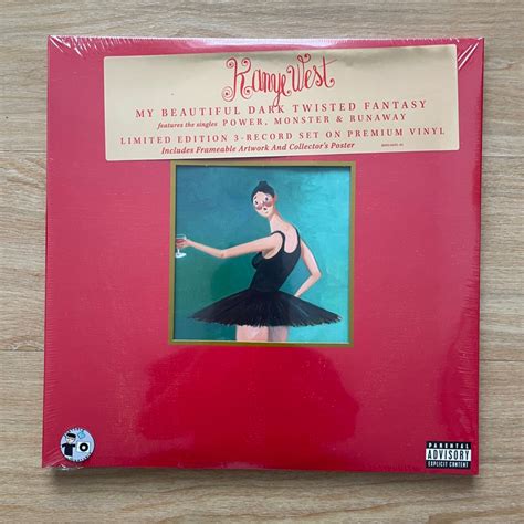 แผนเสยง Kanye West My Beautiful Dark Twisted Fantasy 3 x Vinyl LP