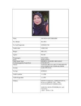 Biodata Cikgu Salwana Ibahim G Flip Pdf Anyflip