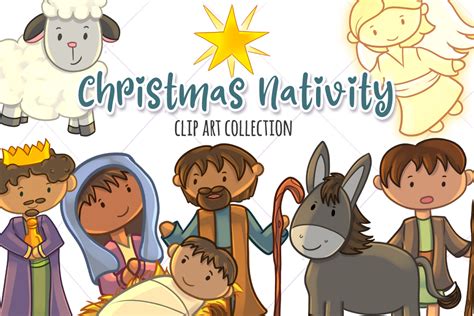 Christmas Nativity Clip Art Collection (105890) | Illustrations ...