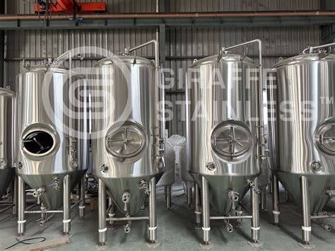 1000L Stainless Steel Beer Brewing Fermenter Conical Fermentation Tank