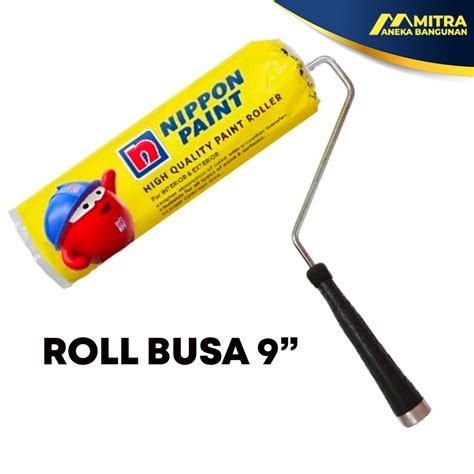 Jual KUAS ROLLER CAT TEMBOK 9 INCH NIPPON PAINT BUSA ROLL NIPPON