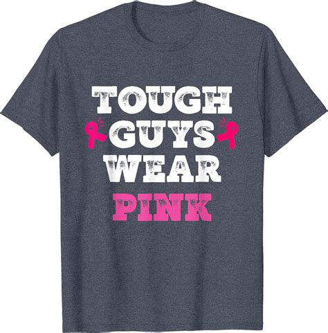 Tough Guys Wear Pink Breast Cancer Stand Up Fight Together T Shirt