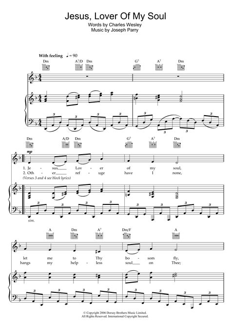 Download Jesus Lover Of My Soul Sheet Music Free Download Background ...