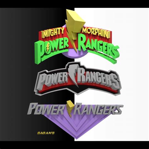 Power Rangers Logos Printable And Renderable 3d Model By Danyelon