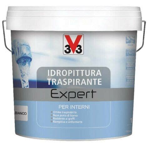 V Idropittura Traspirante Expert Per Interno Pittura Coprente Bianca