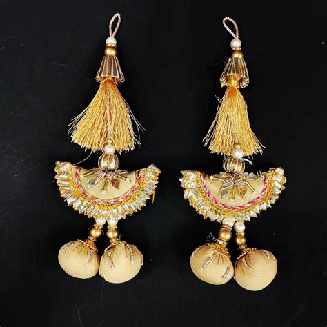 Shubhams Hanging Gota Latkan Reshan Gota Patti Hand Work Latkan Tassel