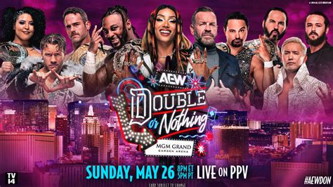 Carte De Aew Double Or Nothing 2024 Catch Newz