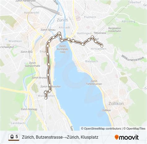 5 Route Schedules Stops Maps Zürich ButzenstrasseZürich