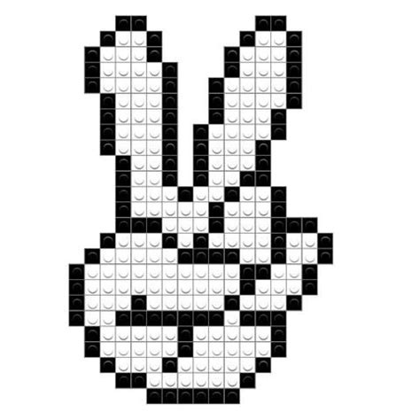 Peace Sign Pixel Art Pattern Pixel Art Perler Bead Art