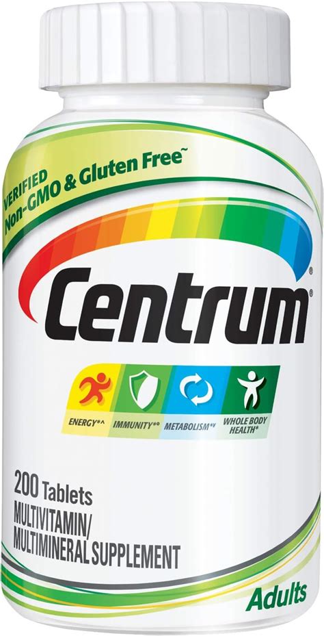 Suplemento Multivitam Nico Multimineral Centrum Para Adultos Con