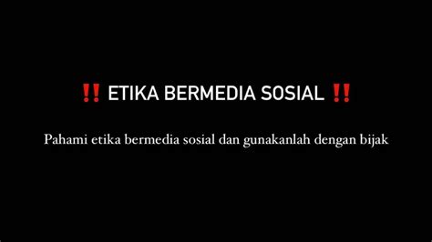 Etika Bermedia Sosial Youtube