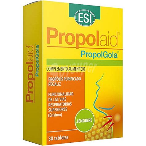 ESI Propolaid propolgola própolis purificado regaliz caja 30 tabletas