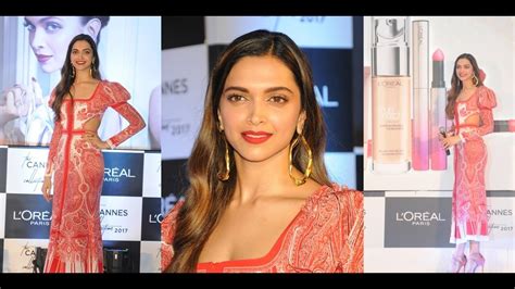 Deepika Padukone Unveils The Lor Al Paris Cannes Collection Youtube