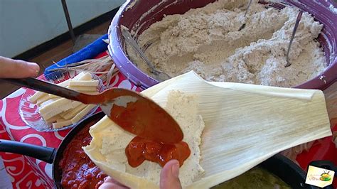 Tamales Rojos Guisado Para Tamales Rojos Youtube