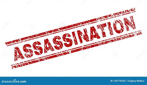 Scratched Textured Assassination Stamp Seal Stock Vector Illustration Of Text Textured 134776332