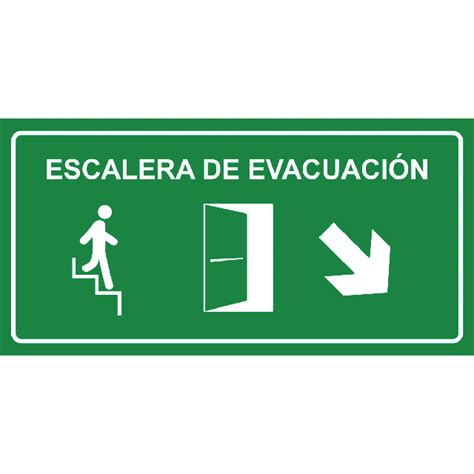 Aviso Emergencia Escalera De Evacuacion TripSign