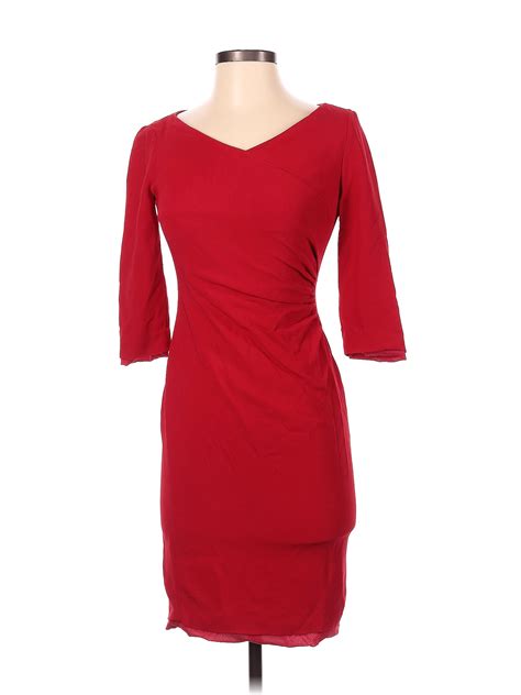 Ralph Lauren Solid Red Casual Dress Size 2 73 Off Thredup