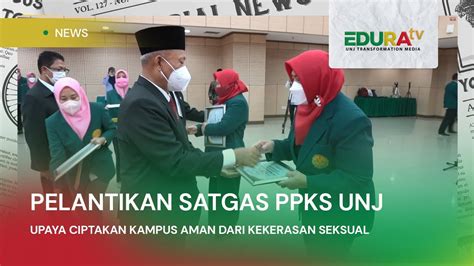 Pelantikan Satgas Ppks Unj Youtube