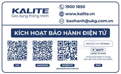 Chính sách bảo hành KALITE VIỆT NAM Kiến Thức Cho Người lao Động