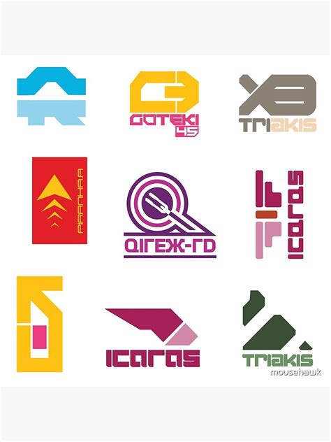 Wipeout Logos Set 2 Poster By Mousehawk Redbubble