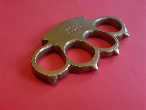 Weaponcollector S Knuckle Duster And Weapon Blog Home Made Solid Brass