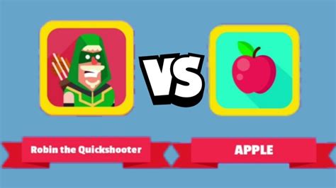 Bowmasters Gameplay Of Robin The Quickshooter Vs Apple Youtube