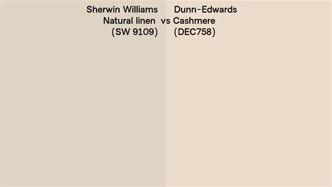 Sherwin Williams Natural Linen Sw 9109 Vs Dunn Edwards Cashmere