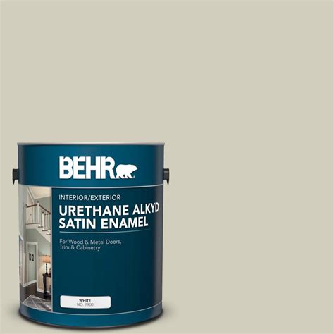 Behr Gal C Ocean Pearl Urethane Alkyd Satin Enamel Interior