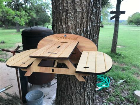 Squirrel Feeder Picnic Table