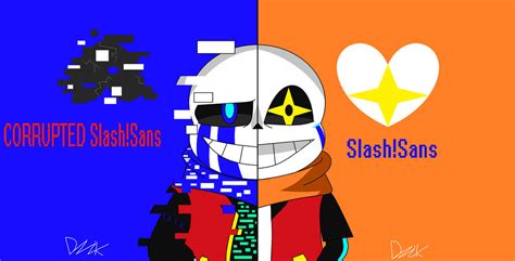 Corrupted Slash Sans And Slashsans Wallpaper By Dzik49ilol On Deviantart