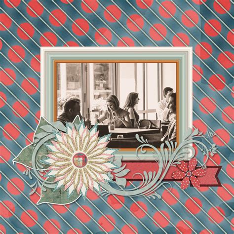 Retro Diner Quickpage Caroline B Design Digital Scrapbooking