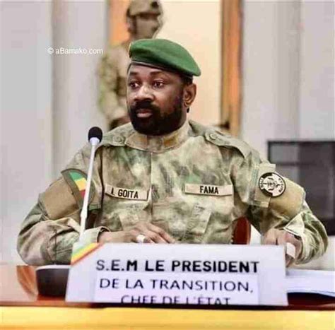 Colonel Assimi Gota Président de la Transition Le Mali n est pas