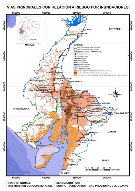 Mapa Politico Provincia Del Guayas