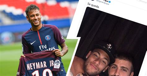 The Streets Will Never Forget 3 Years Ago Today Gerard Pique Confirmed Neymar S Stay At