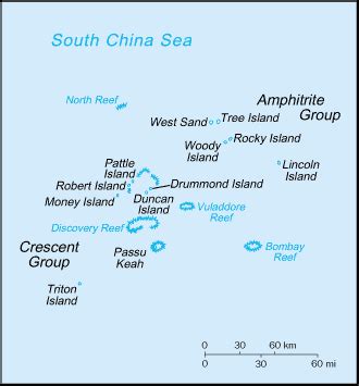 Map of Paracel Islands