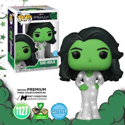 Funko Pop Marvel She Hulk She Hulk Look De Gala Glitter