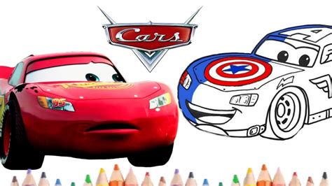 Disney Cars Lightning McQueen Drawing And Colouring Gadi Wala